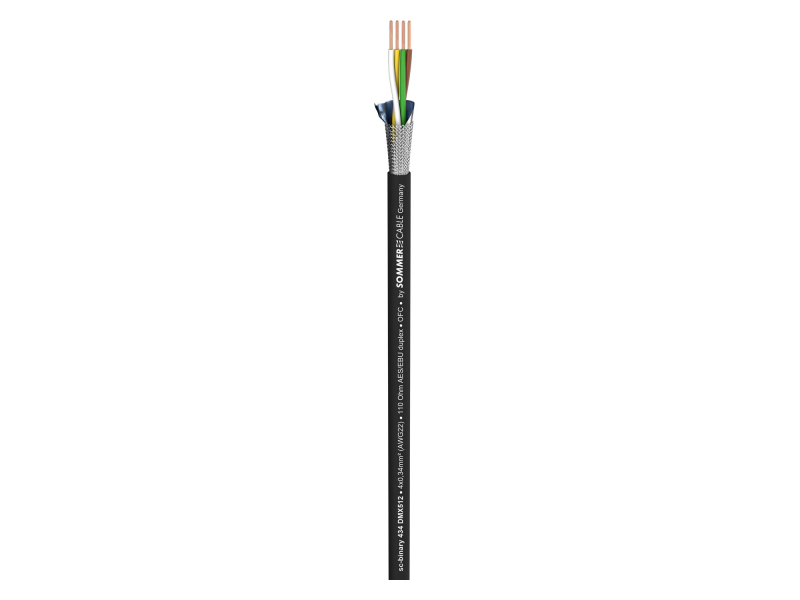 SOMMER CABLE BINARY 434 PUR Przewód DMX512  AES/EBU 4 x 0,34 mm2